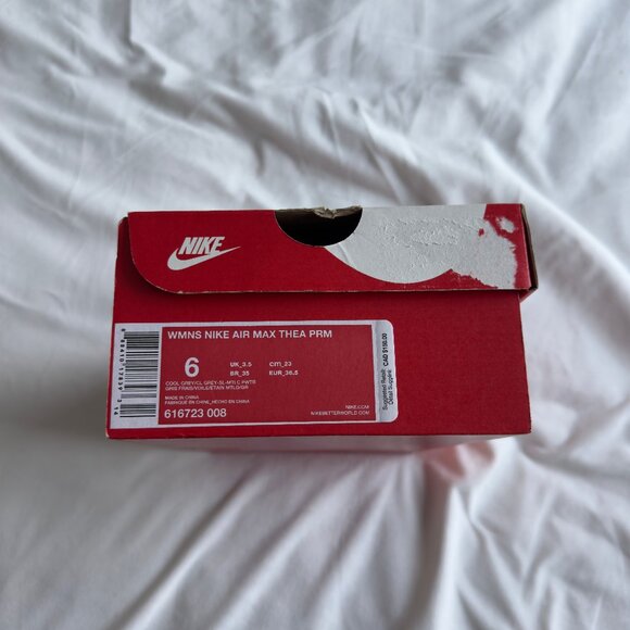 Nike Womens Air Max Thea Premium Cool Grey Size 6 - Picture 6 of 6
